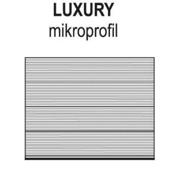 Sekciové garážové brány panel Luxury